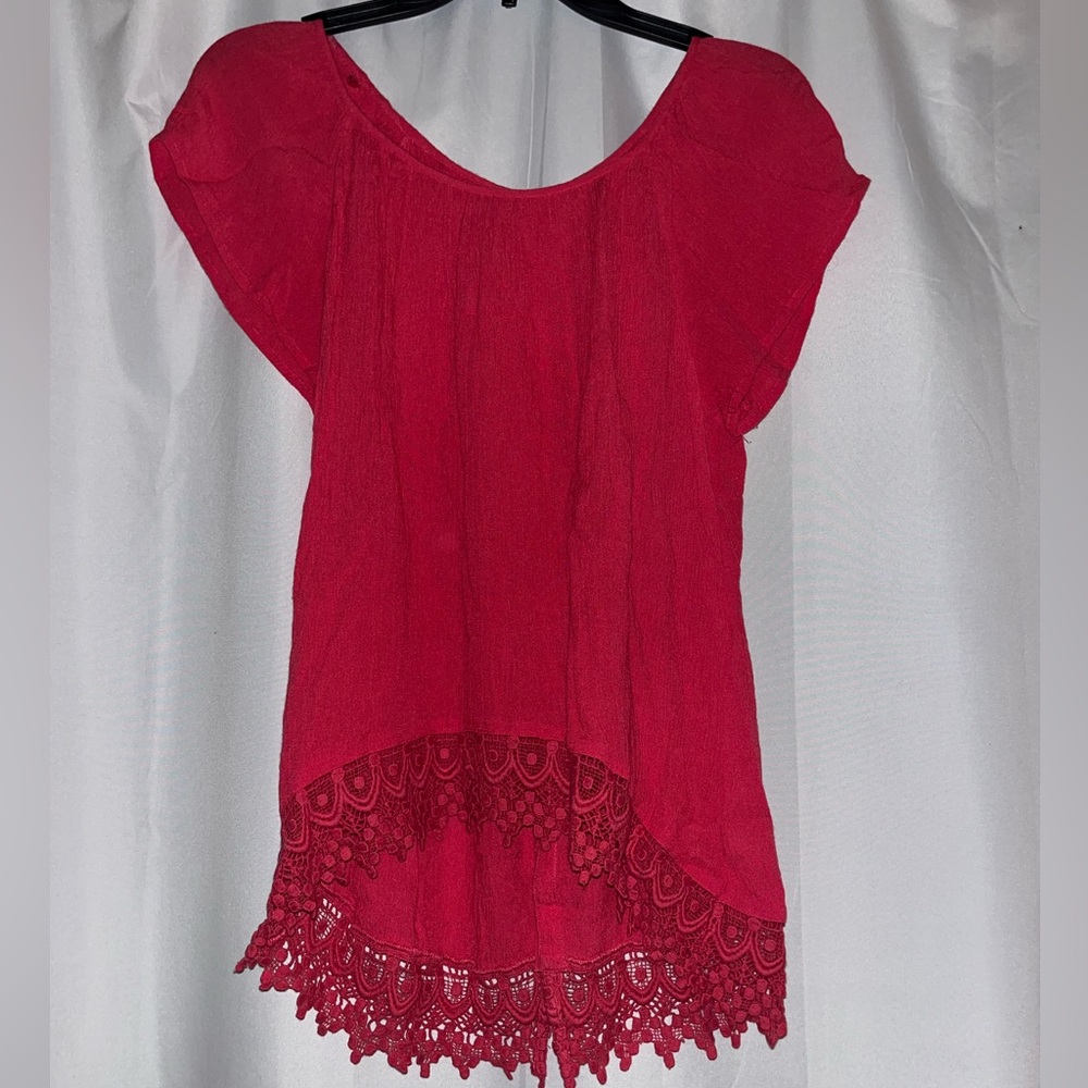 Pink blouse size medium